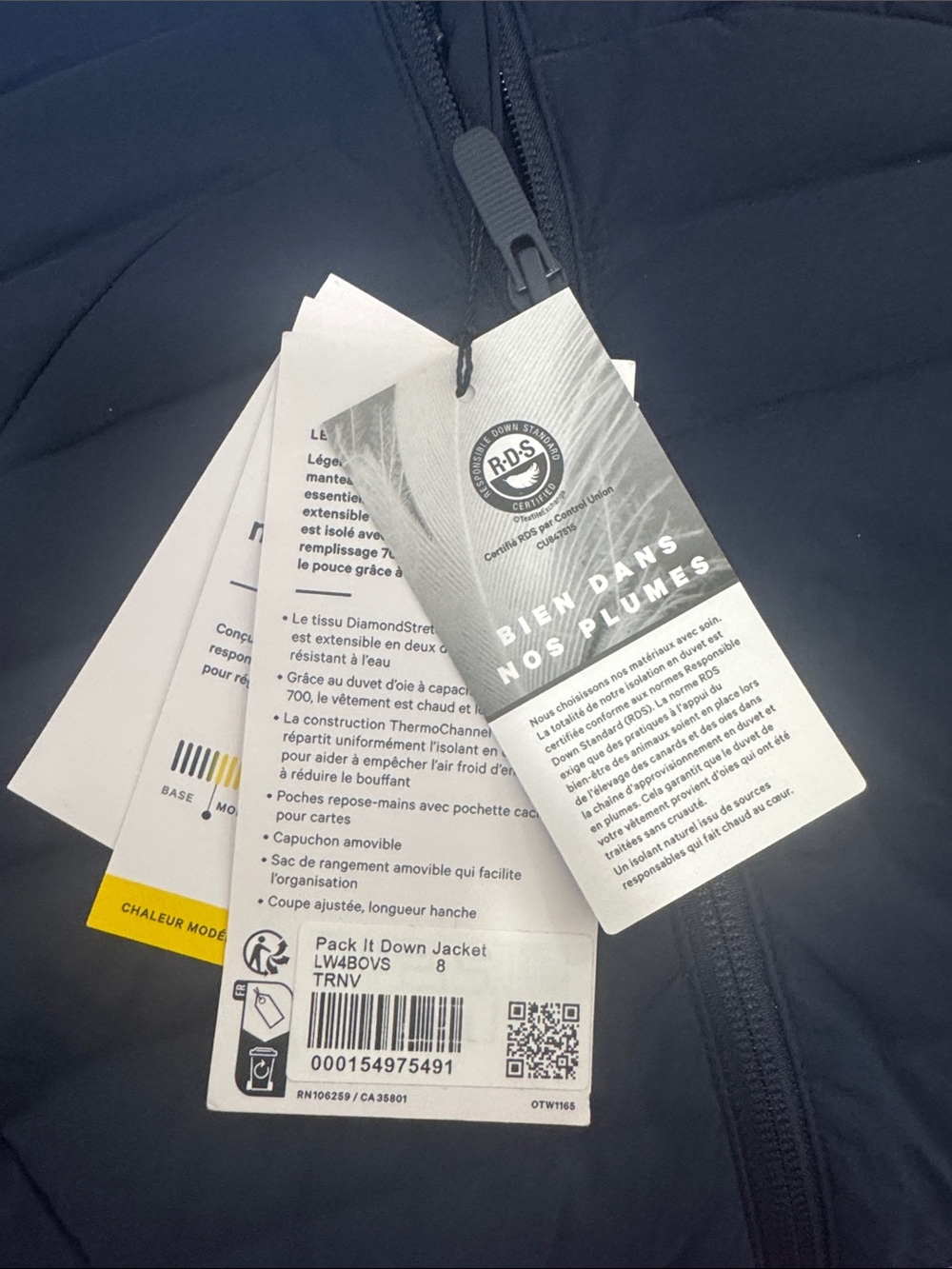 Pack It Down Jacket Navy